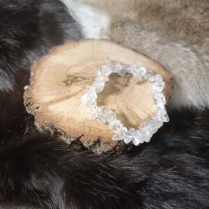 Pulsera de Chips de Cuarzo Cristal