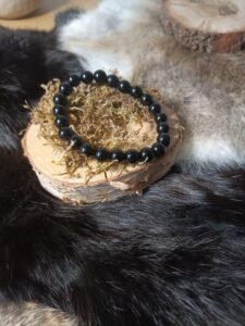 Pulsera de Turmalina con Cuentas de 6mm