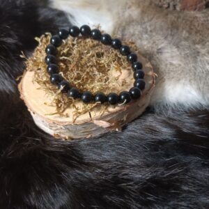 Pulsera de Obsidiana con Cuentas de 6mm