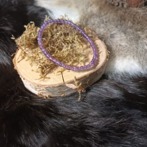 Pulsera de Amatista con Cuentas de 4mm