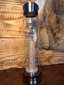 Botella Energética con Cuarzo Rosa