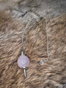 Péndulo MerMet de Cuarzo Rosa